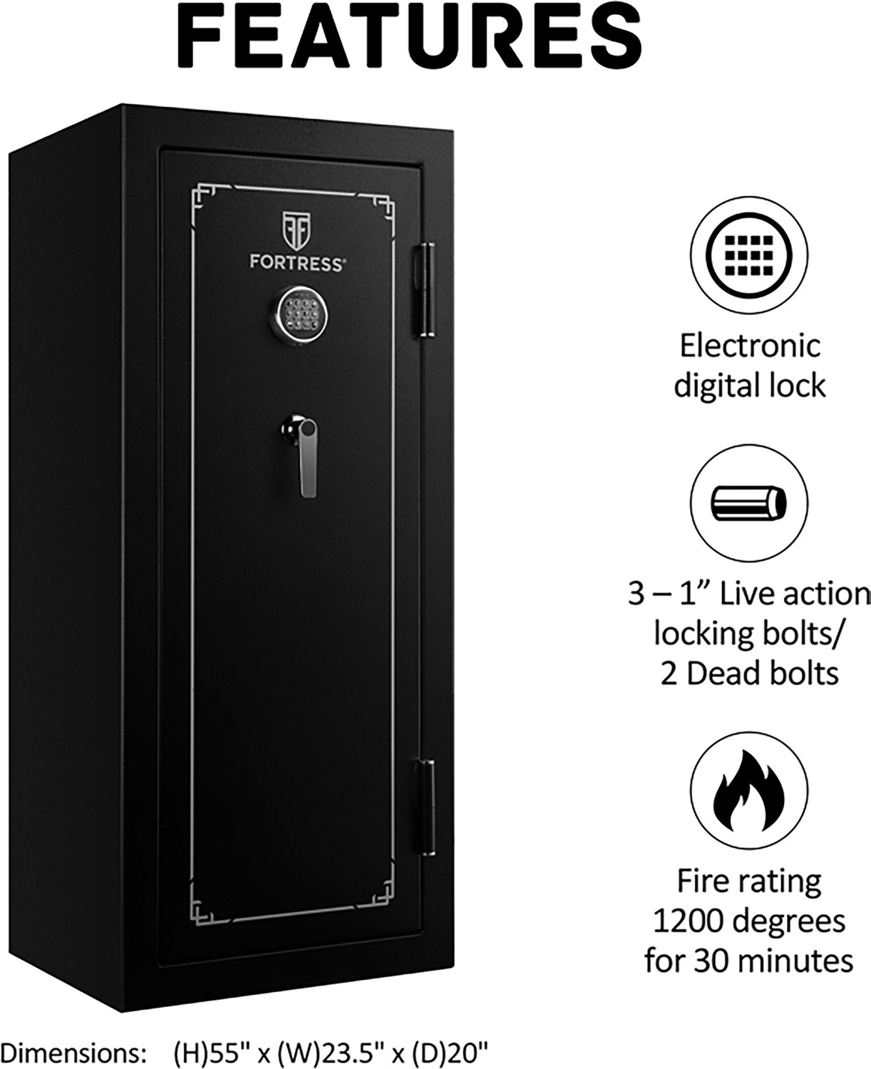 Fortress 24-Long Gun Safe - view number 4