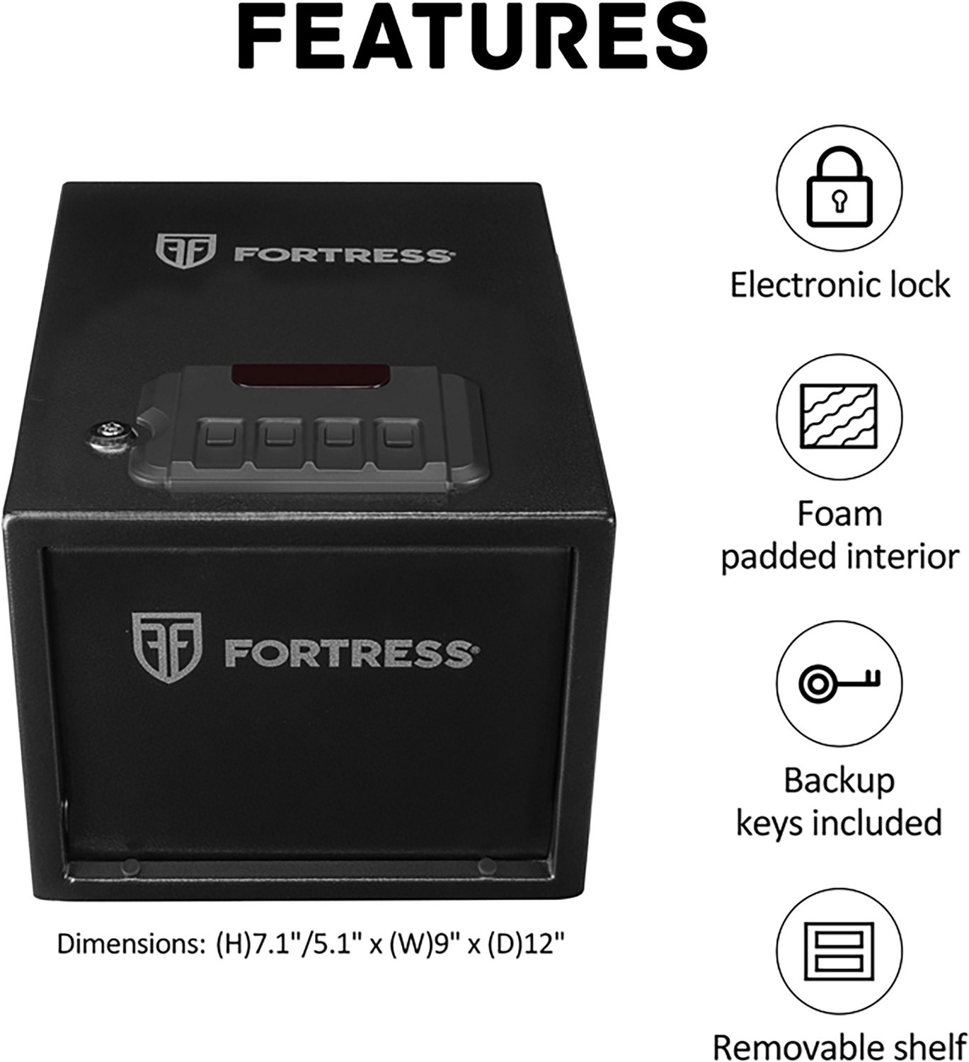 Fortress Quick Access Personal Safe w/ Electronic Lock - view number 4