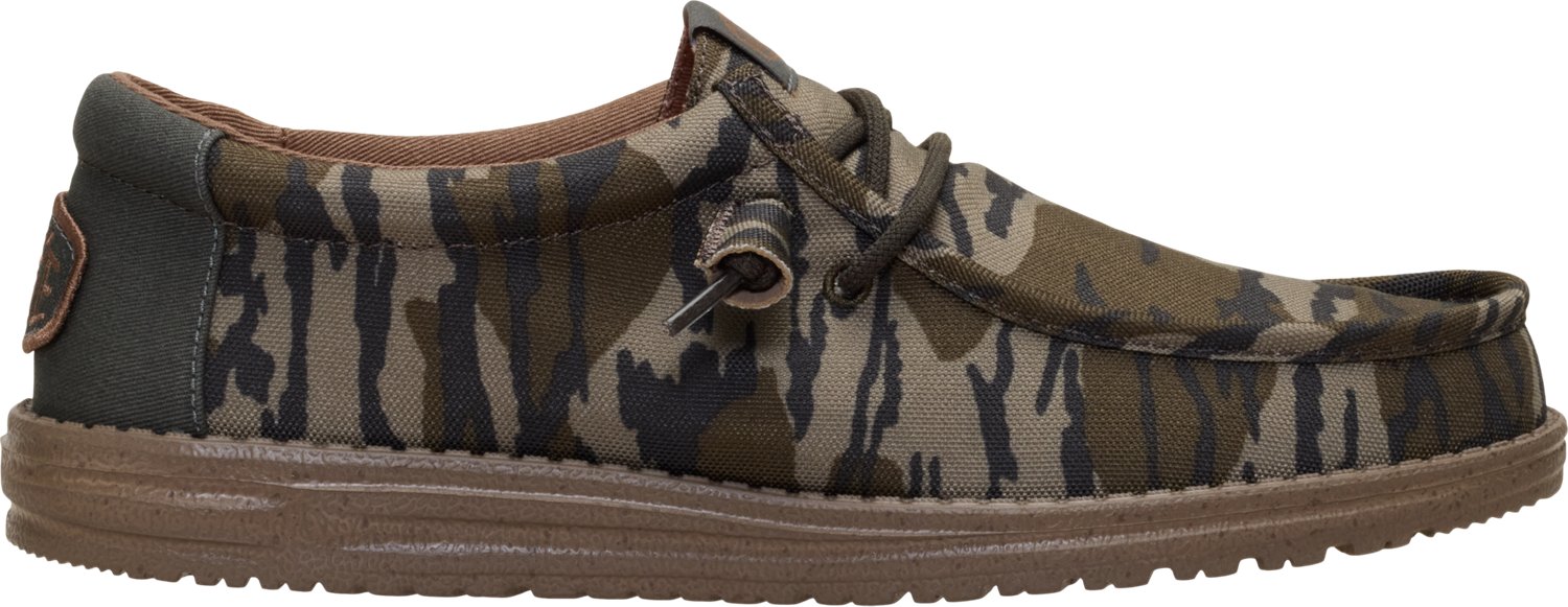 HEYDUDE Men's Mossy Oak Original Bottomland Wally Shoes