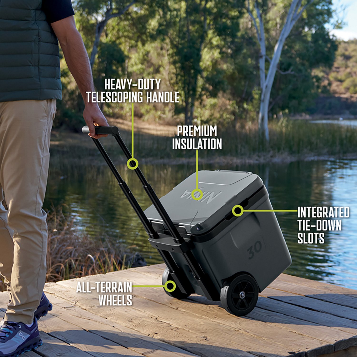 Ninja FrostVault 30qt Wheeled Cooler with Cold Dry Zone                                                                          - view number 7