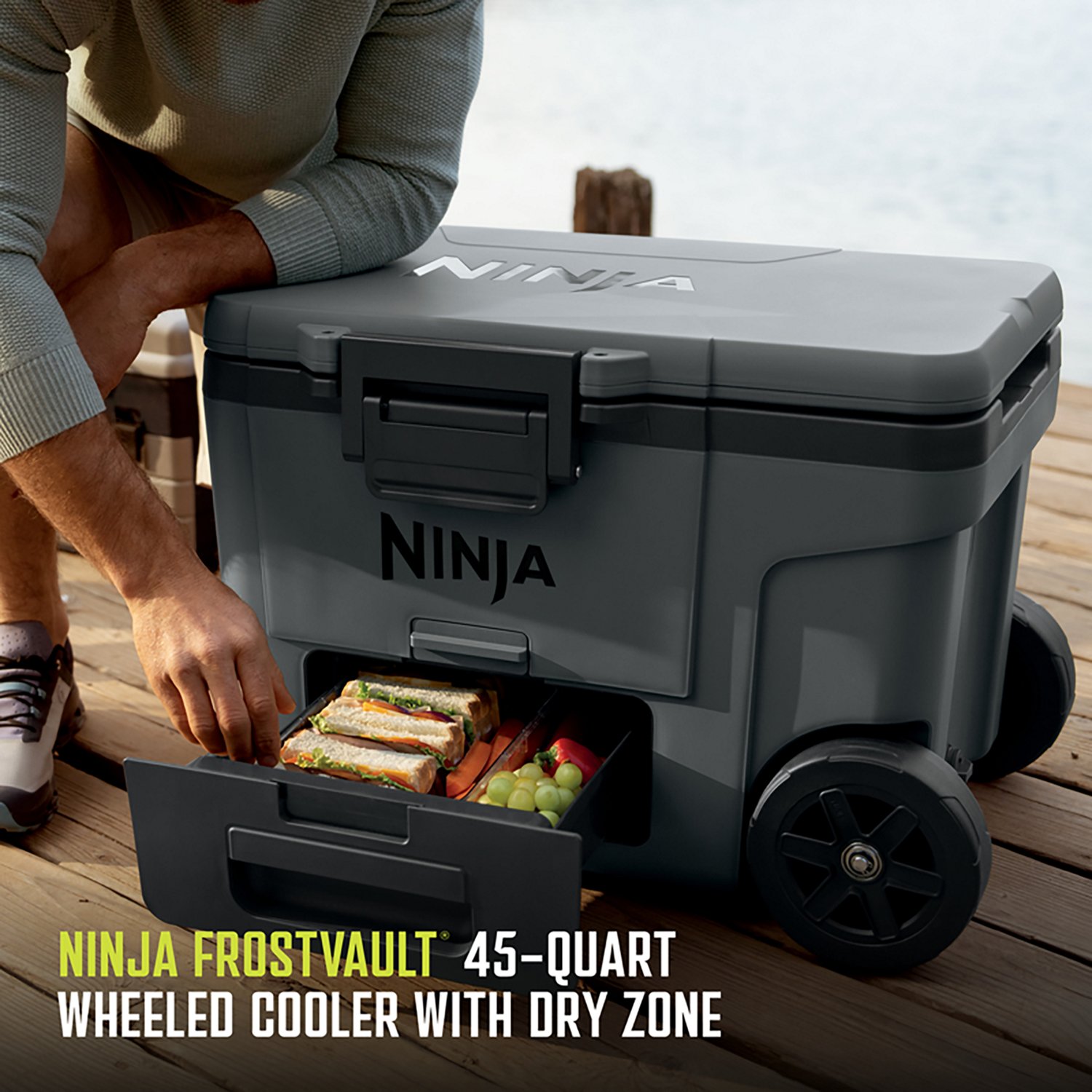 Ninja FrostVault 45 qt Wheeled Cooler | Free Shipping at Academy