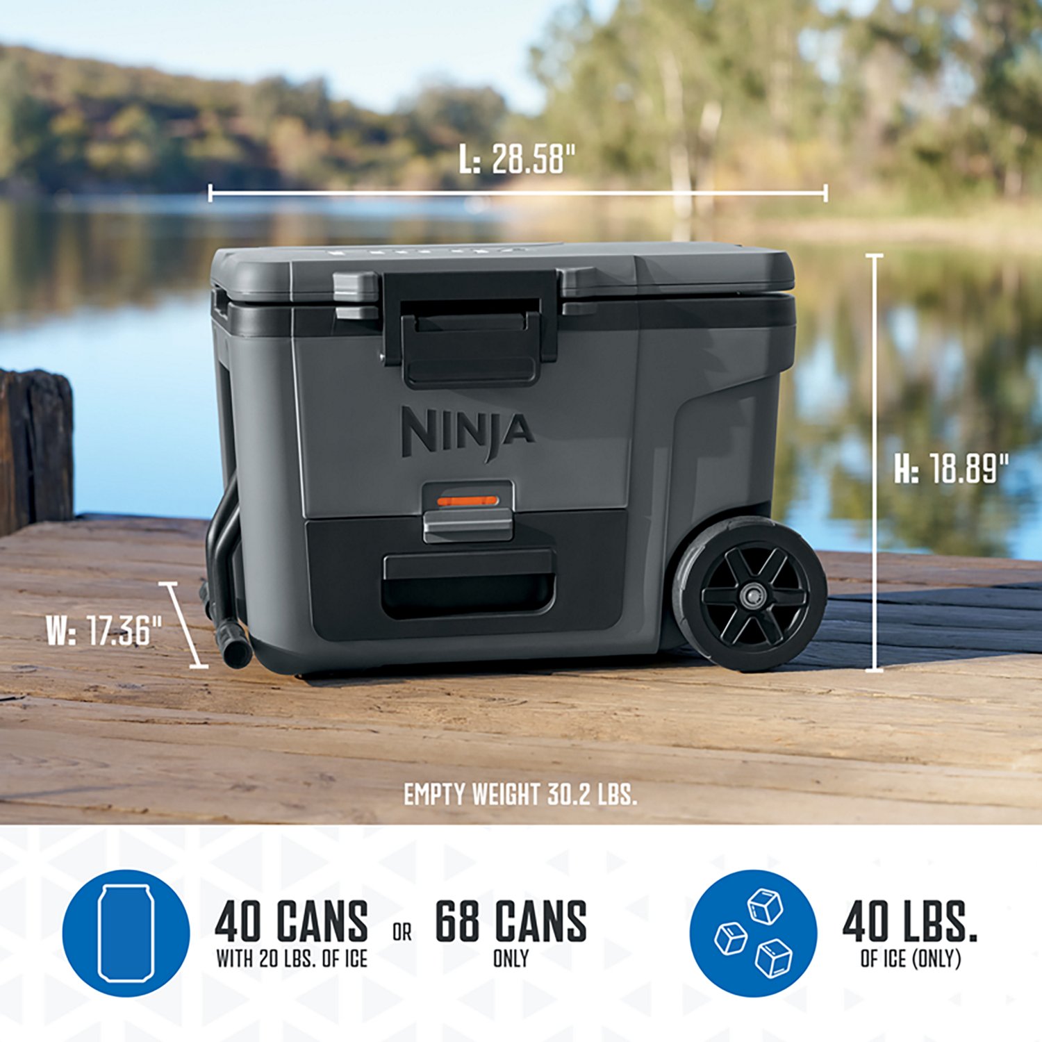 Ninja FrostVault 45 qt Wheeled Cooler - view number 7