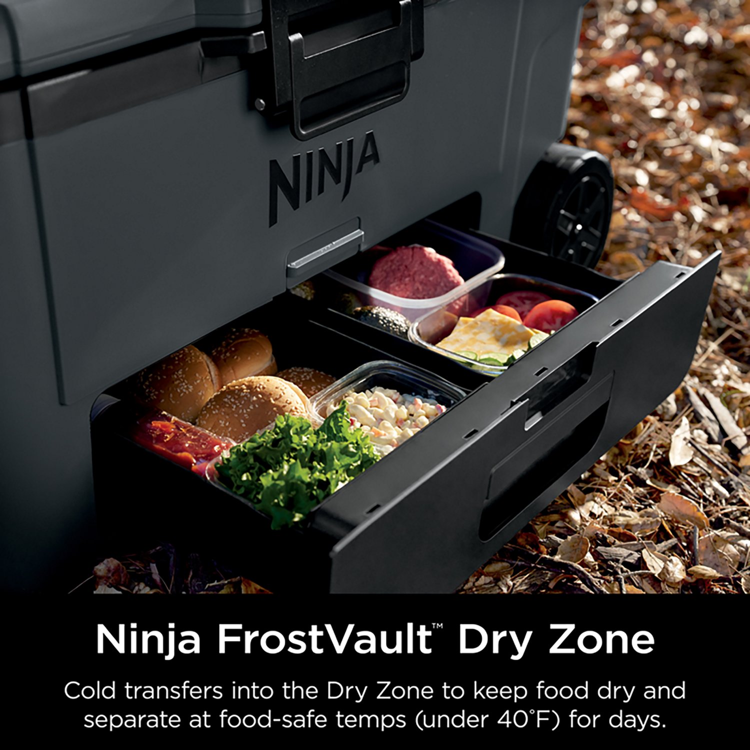Ninja FrostVault 65qt Wheeled Cooler with Cold Dry Zone                                                                          - view number 3