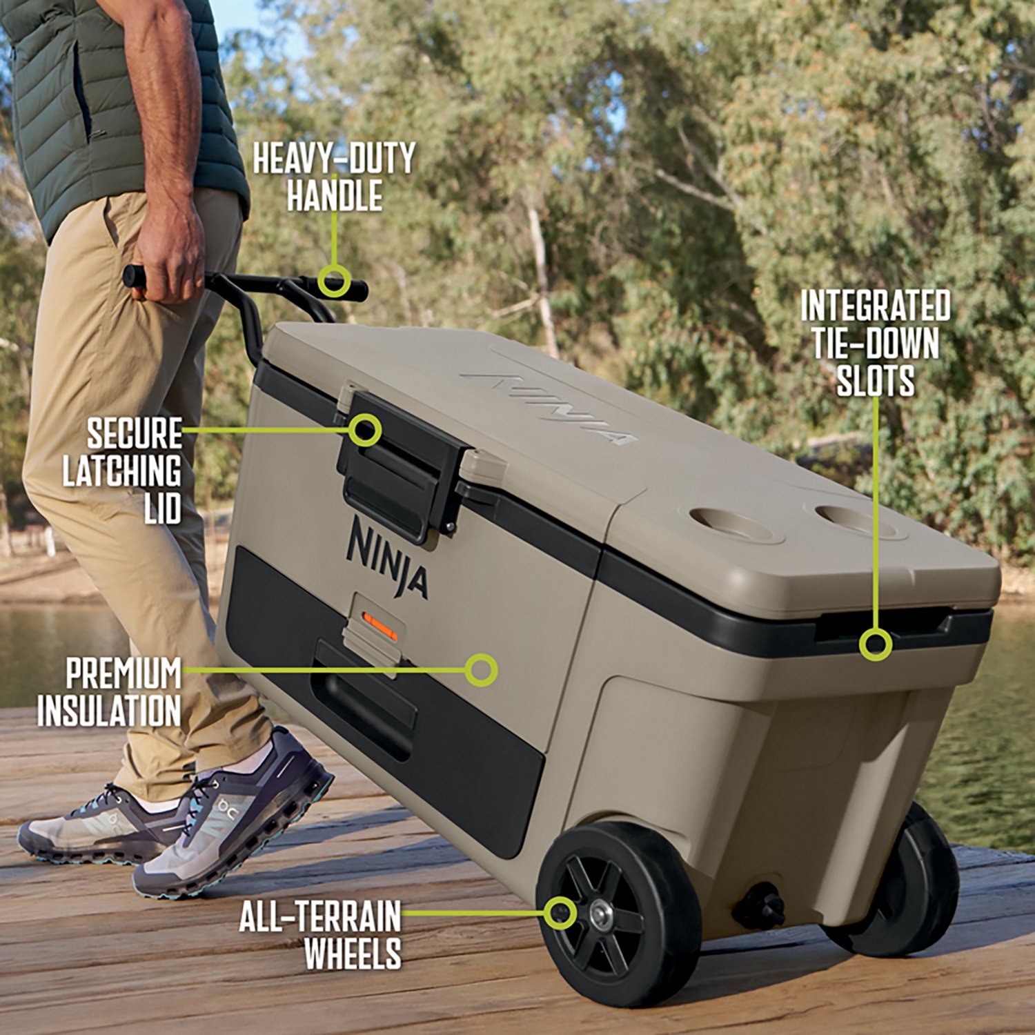Ninja FrostVault 65qt Wheeled Cooler with Cold Dry Zone                                                                          - view number 7