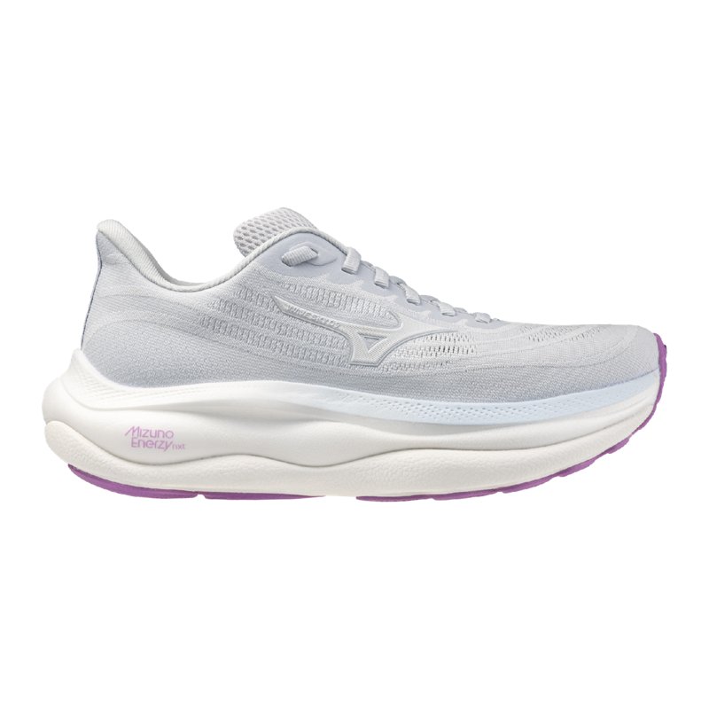 Mizuno Womens Wave Sky 9 Wide - Running Shoes - White / Ancient Water Size 11.5