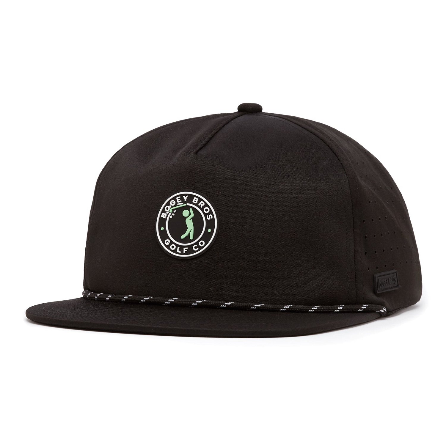 Bogey Bros Men's Bogeyman Stamp Unstructured Flat Bill Snapback Cap