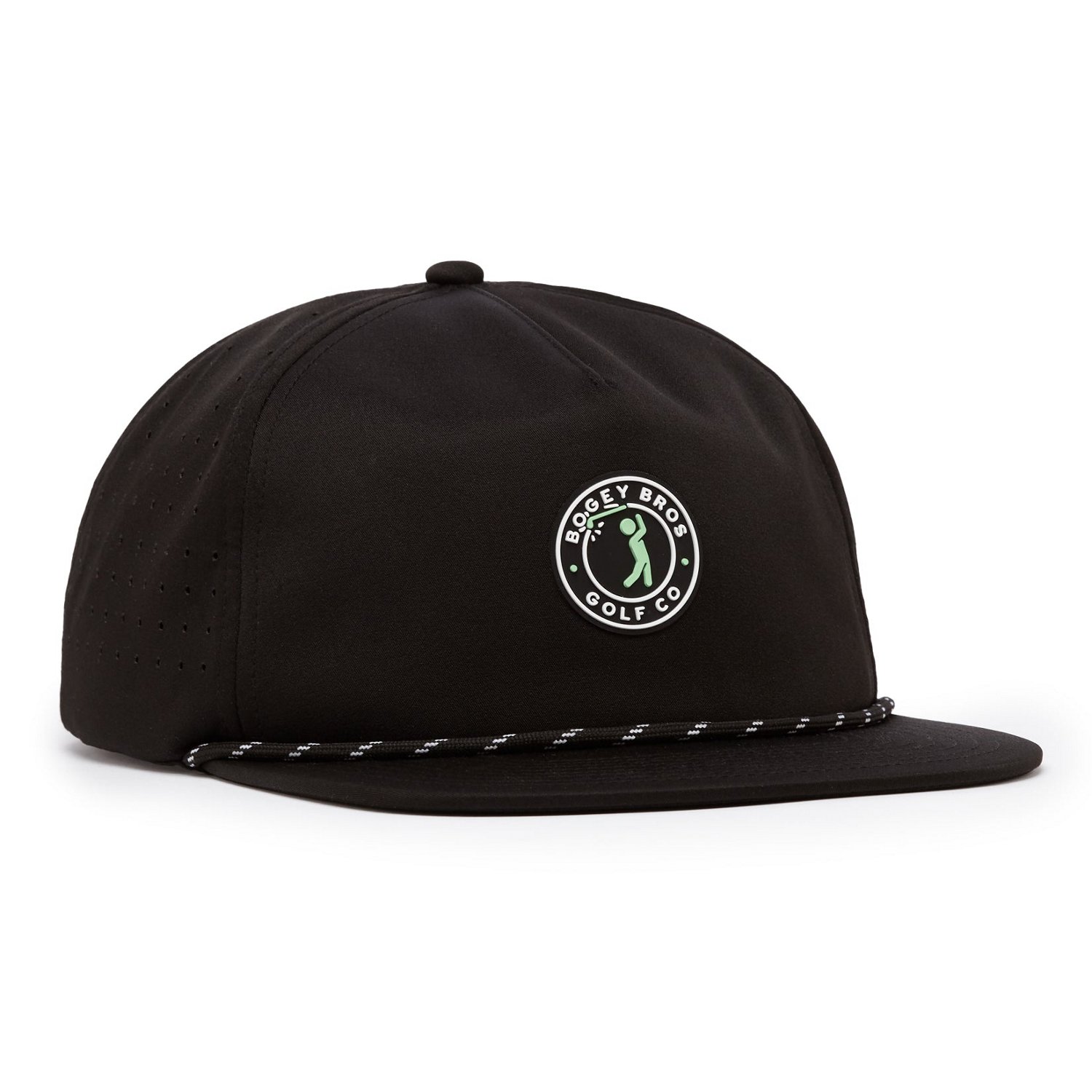 Bogey Bros Men's Bogeyman Stamp Unstructured Flat Bill Snapback Cap