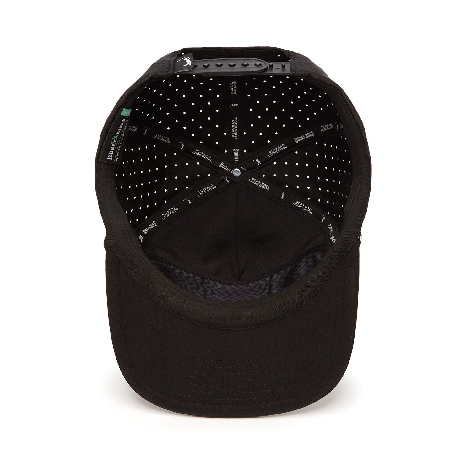 Bogey Bros Men's Bogeyman Stamp Unstructured Flat Bill Snapback Cap