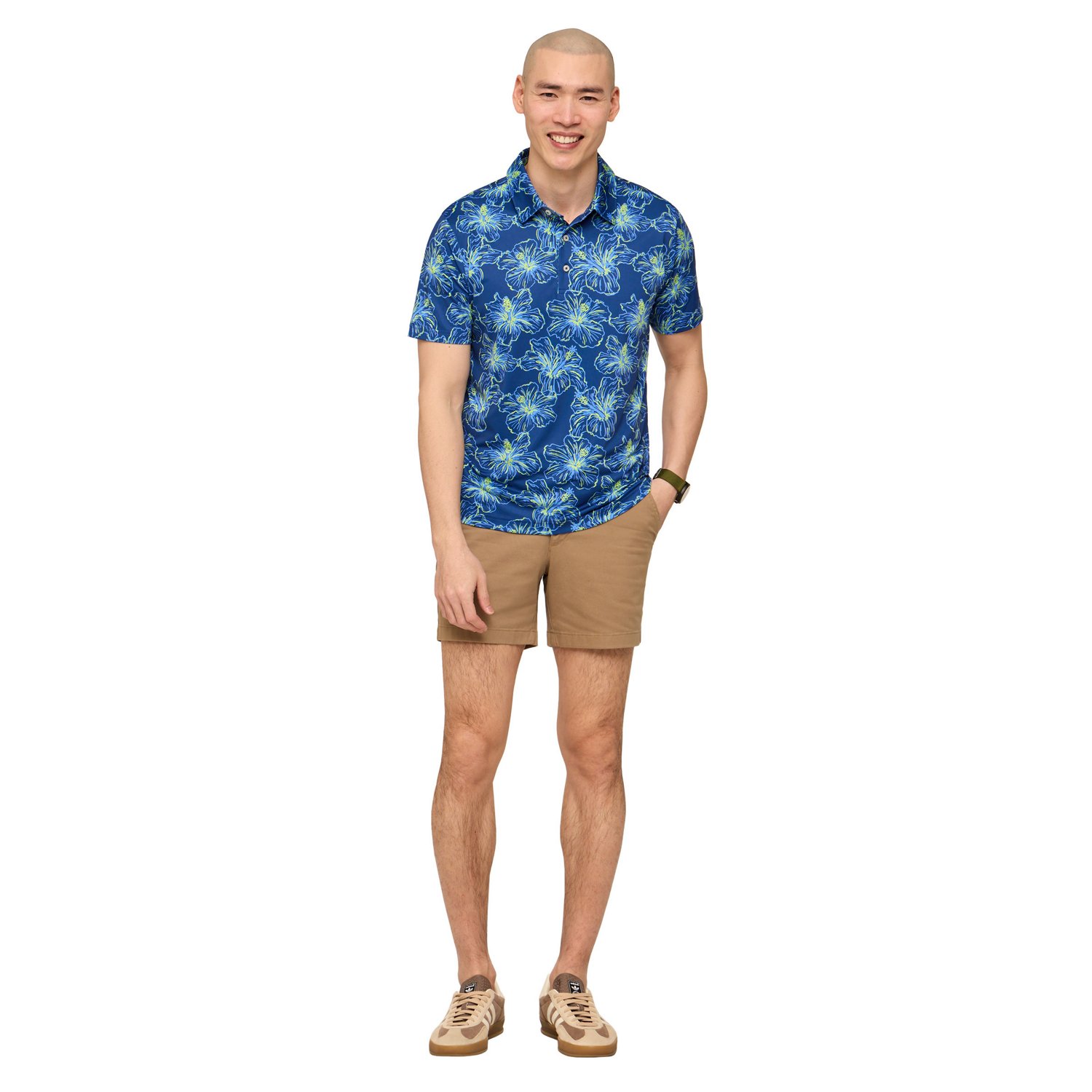Chubbies Men's The Risk It or Hibiscus Performance Polo - view number 4