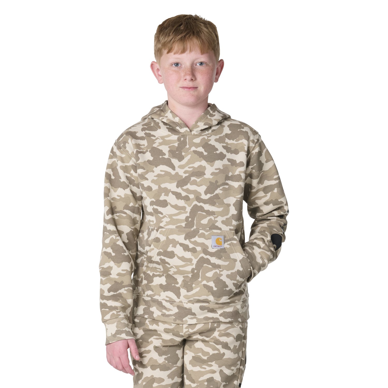 Carhartt Boys’ Hooded Camo Sweatshirt