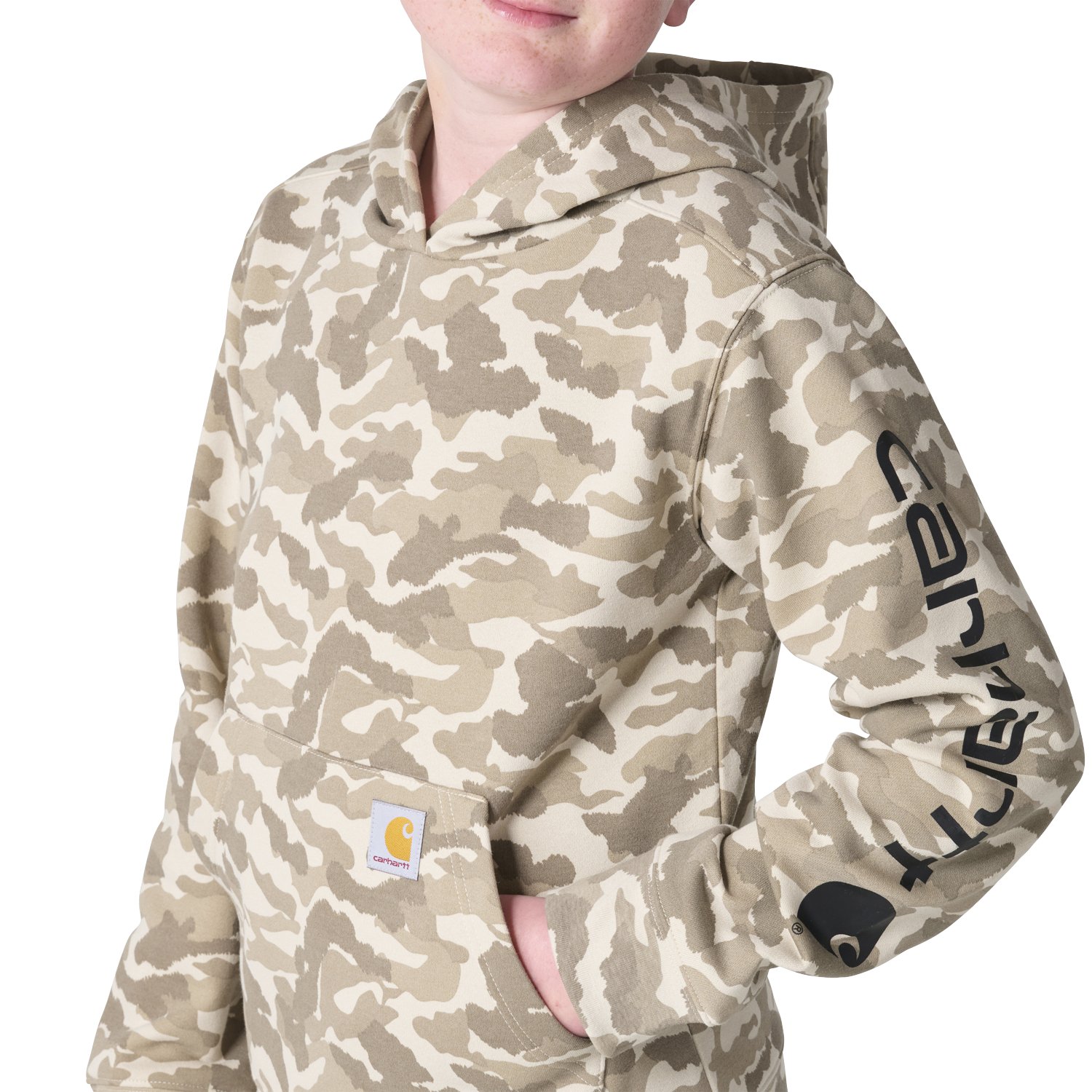Carhartt Boys’ Hooded Camo Sweatshirt - view number 4