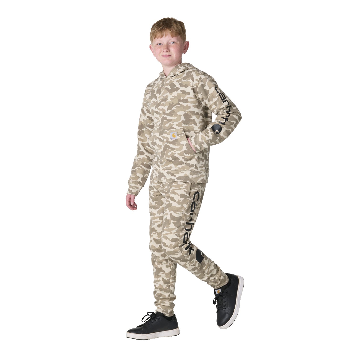 Carhartt Boys’ Hooded Camo Sweatshirt - view number 5