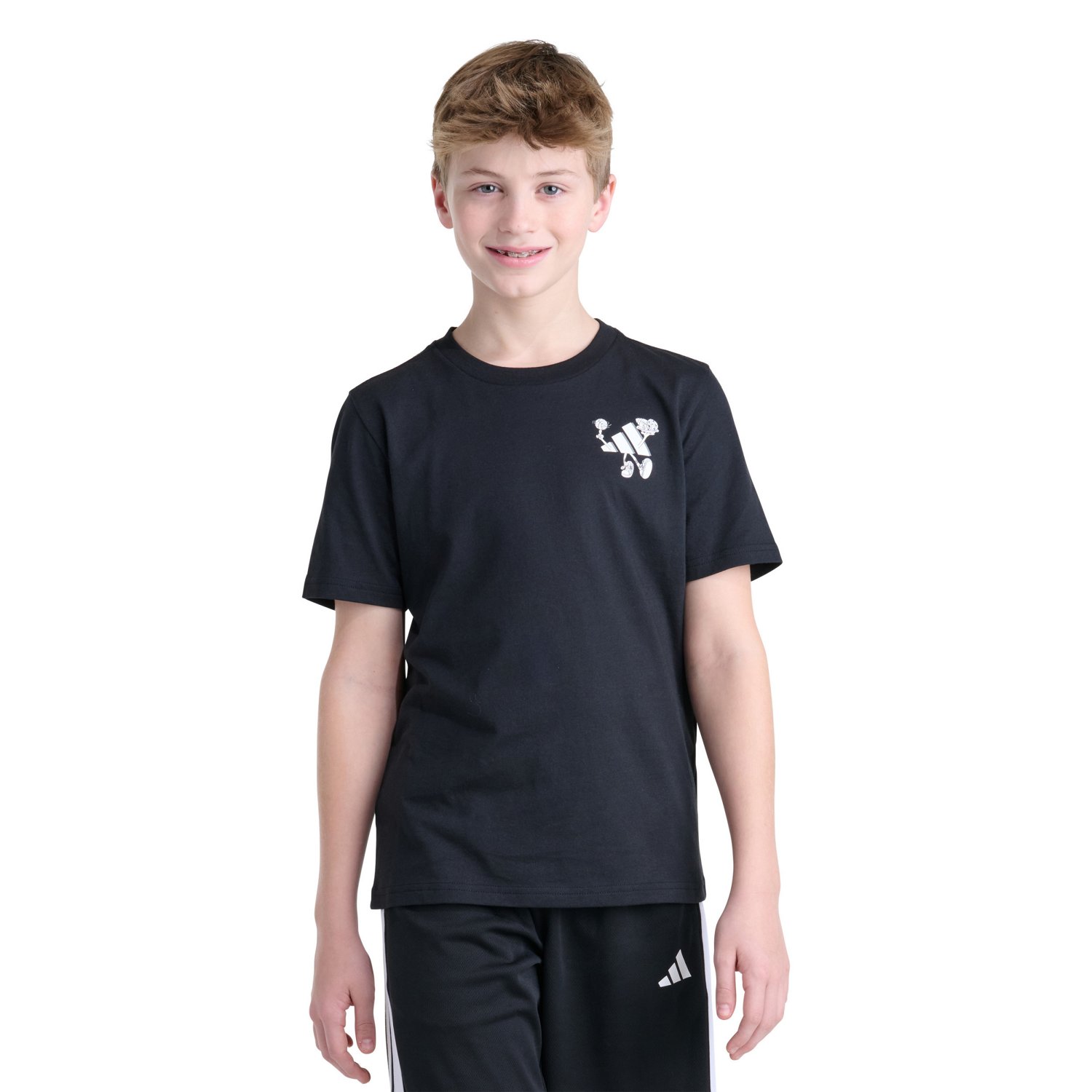 adidas Boys’ Serving Up Sport Graphic T‑Shirt
