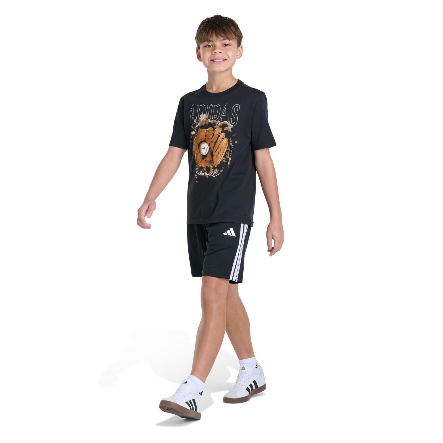 adidas Boys’ Baseball Glove Graphic T‑Shirt - view number 4