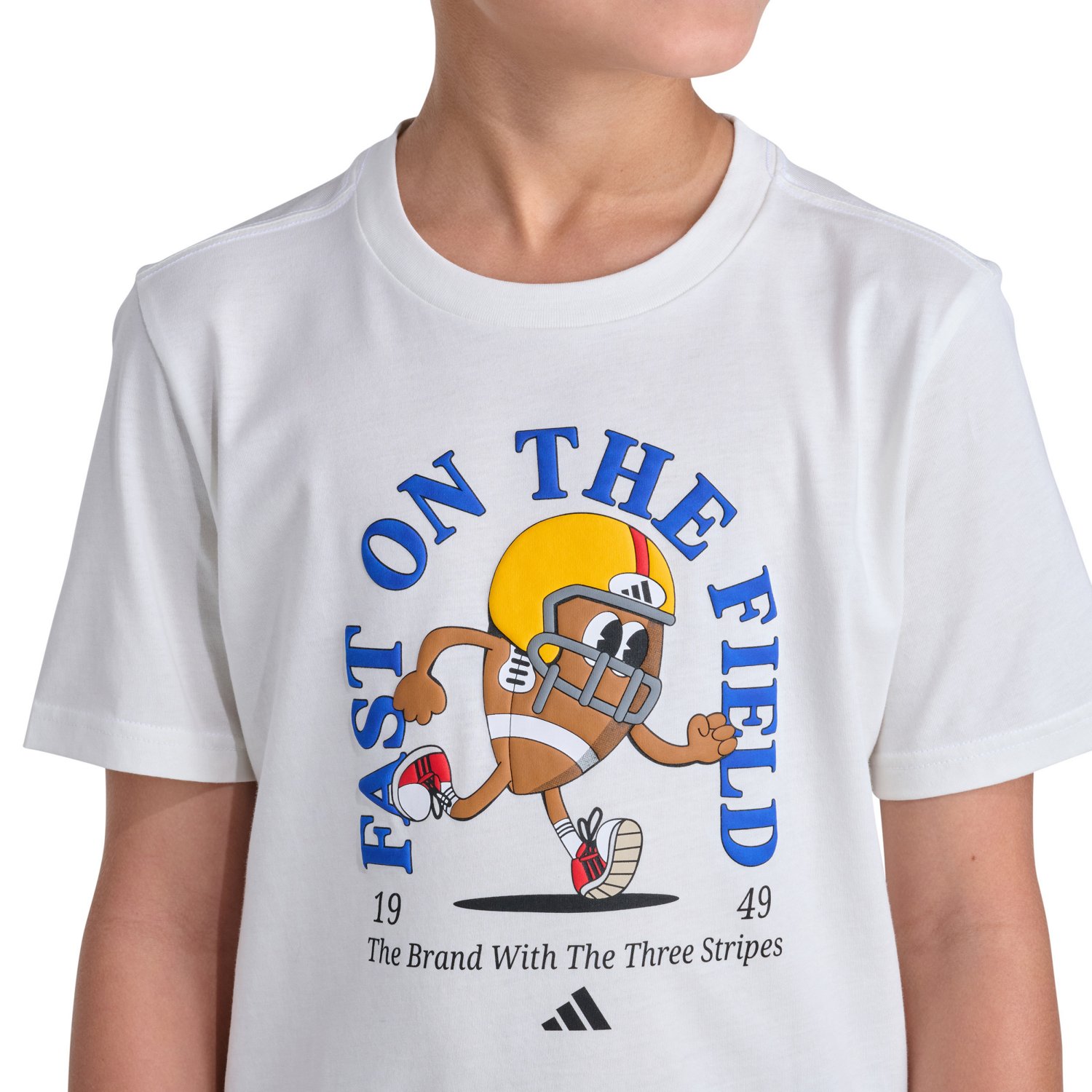 adidas Boys’ Football Mascot Graphic T‑Shirt - view number 3
