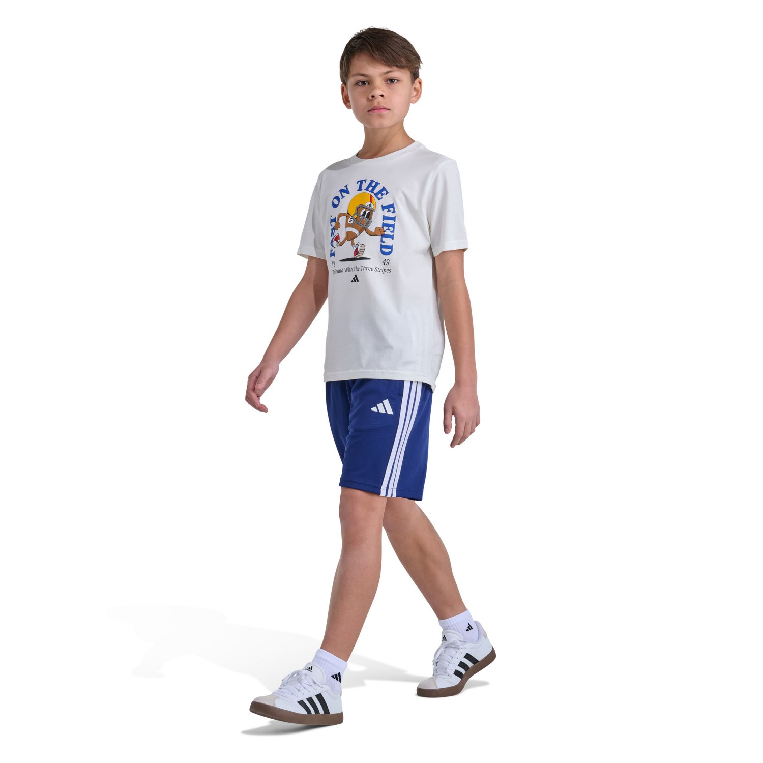 adidas Boys’ Football Mascot Graphic T‑Shirt - view number 4