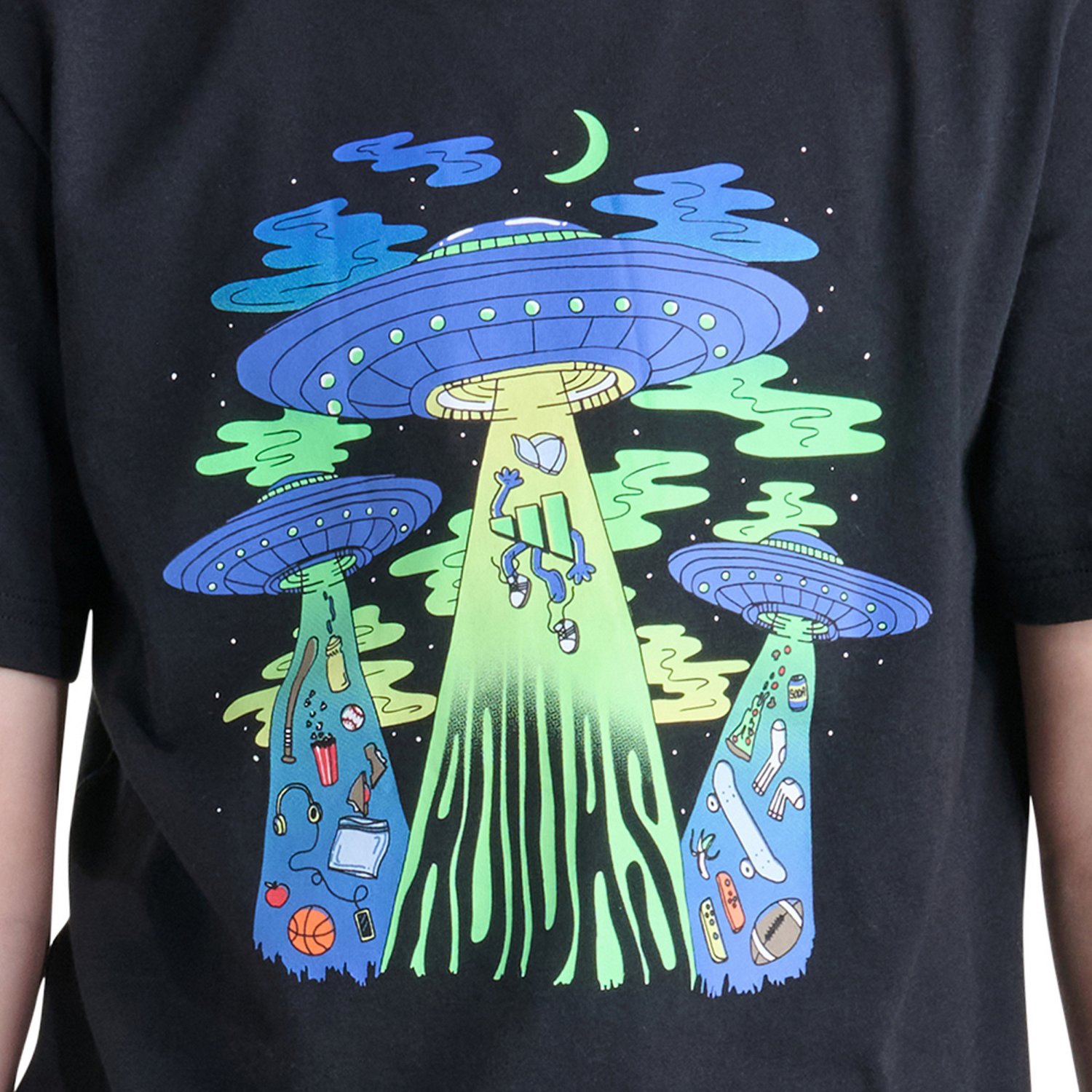 adidas Boys’ Beam Me Up Graphic T‑Shirt - view number 3