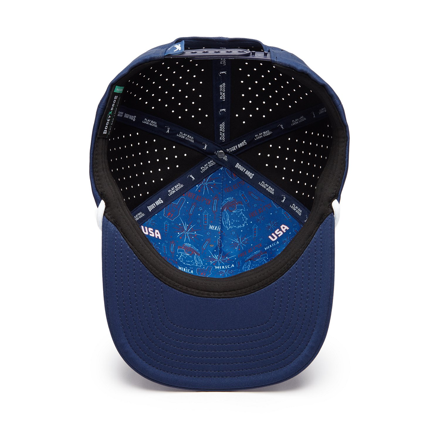 Bogey Bros Men's Merica Golf Rope Snapback Cap