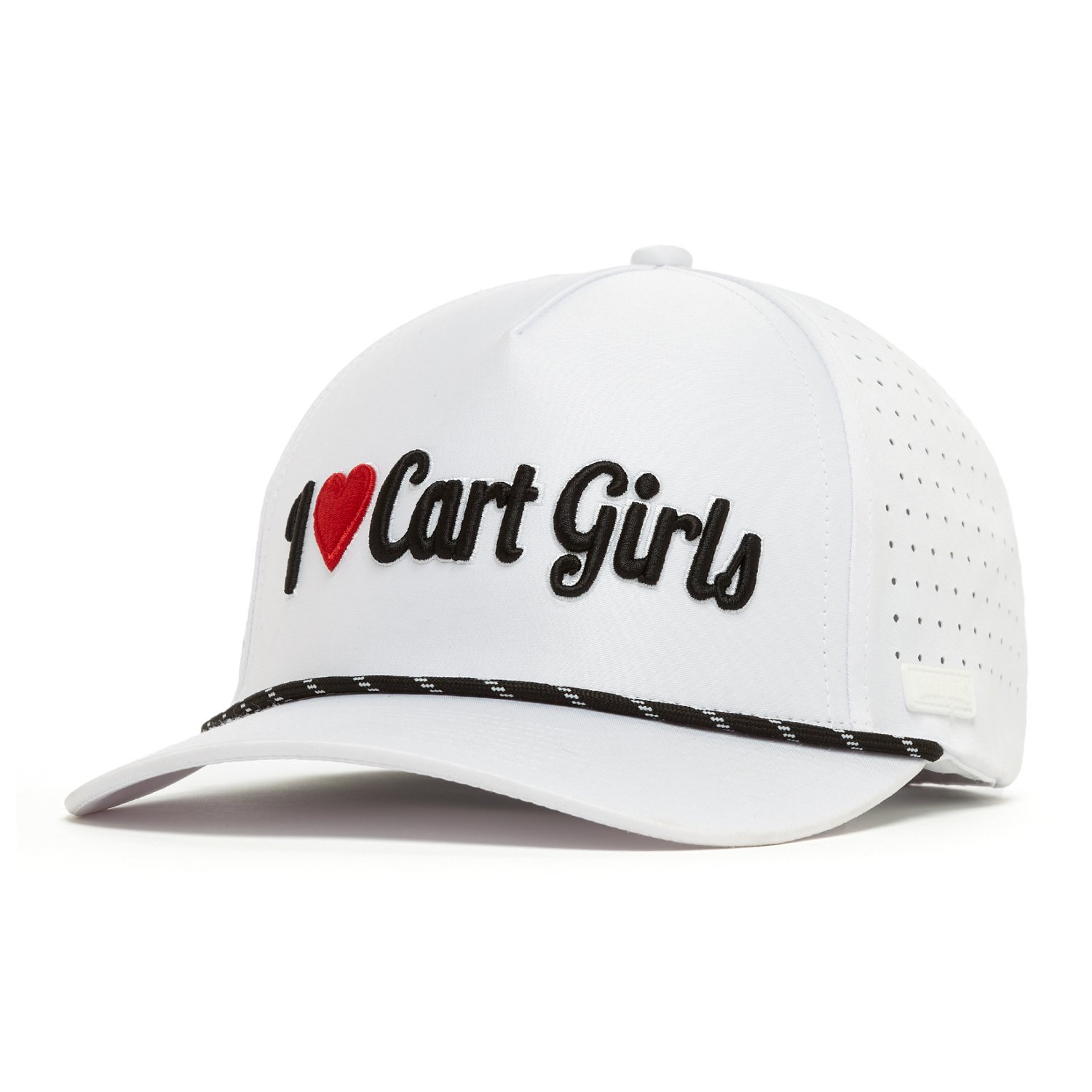 Bogey Bros Men's I Heart Cart Girls Golf Rope Snapback Cap - view number 3