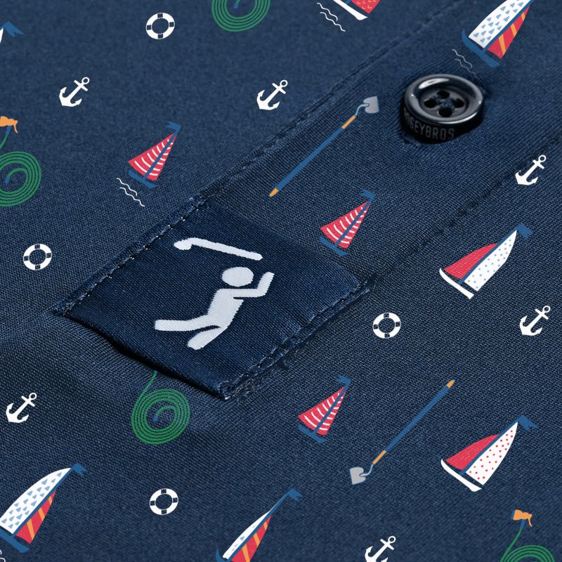 Bogey Bros Men's Boats and Hose Polo Shirt