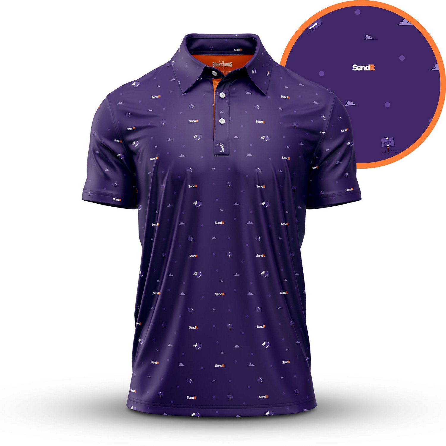 Bogey Bros Men's Send It Polo Shirt