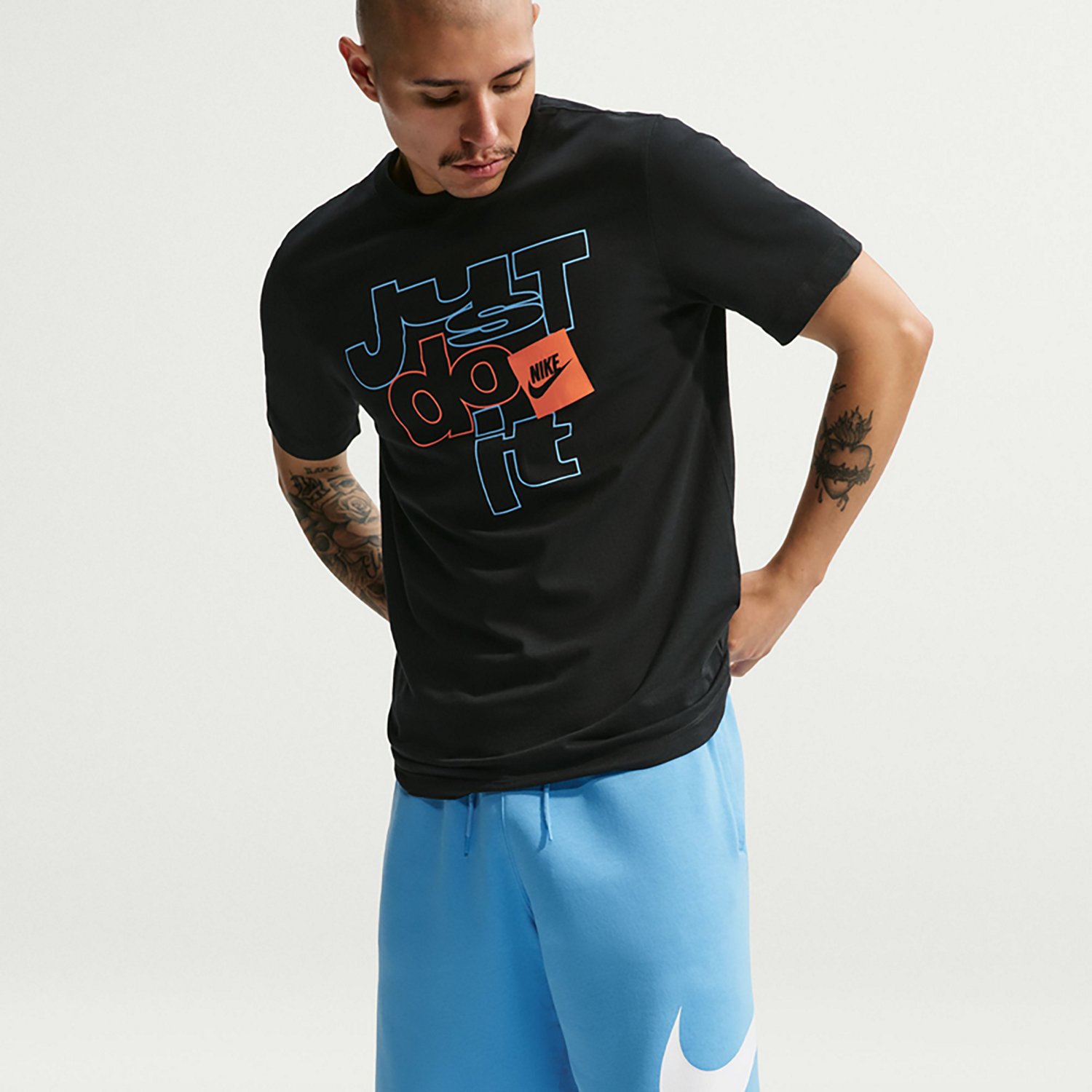 Nike Men's Club Brushed Fleece Graphic Shorts 7 in. - view number 5