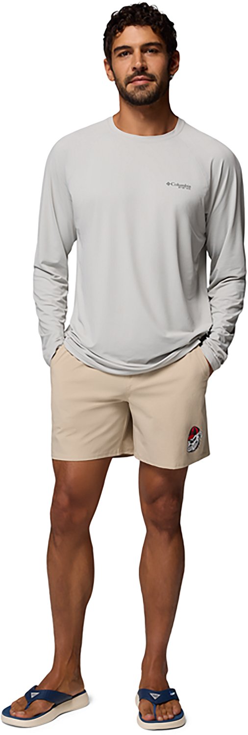Columbia Sportswear Men's University of Georgia CLG Terminal Roamer Stretch Shorts 6 in - view number 6