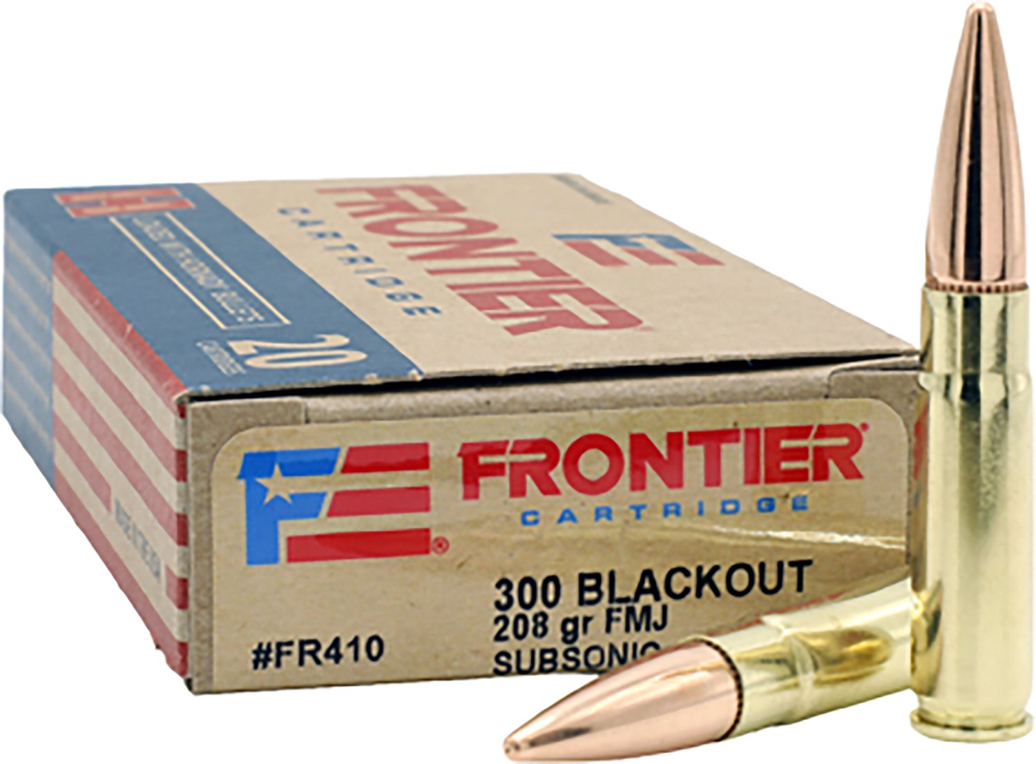 Frontier Subsonic .300 BLK 208 GR Centerfire Rifle Ammunition - 20 Rounds