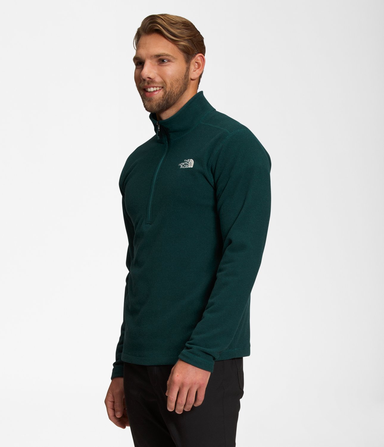 The North Face Men's Textured Cap Rock 1/4 Zip Pullover Sweatshirt