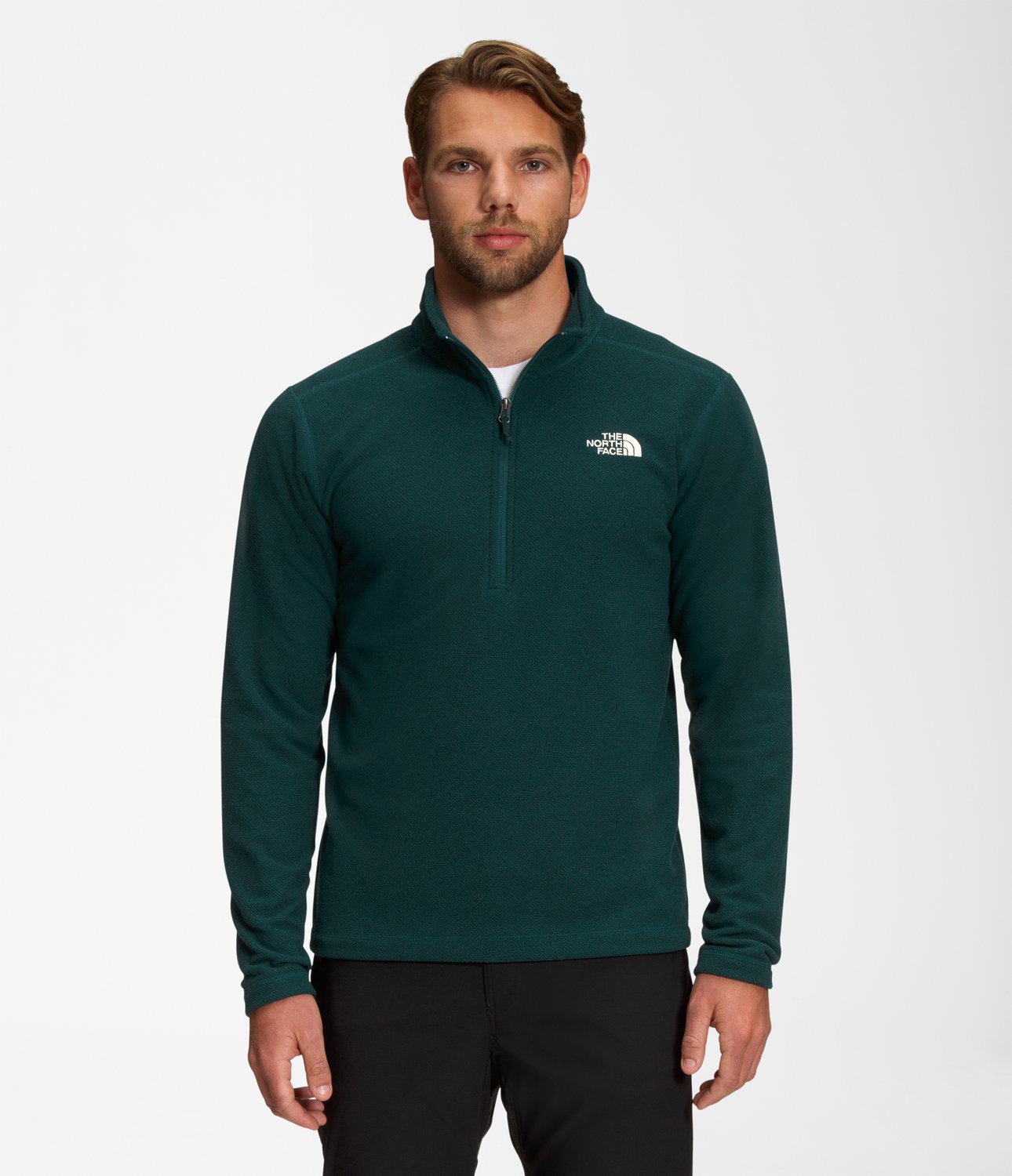 The North Face Men's Textured Cap Rock 1/4 Zip Pullover Sweatshirt