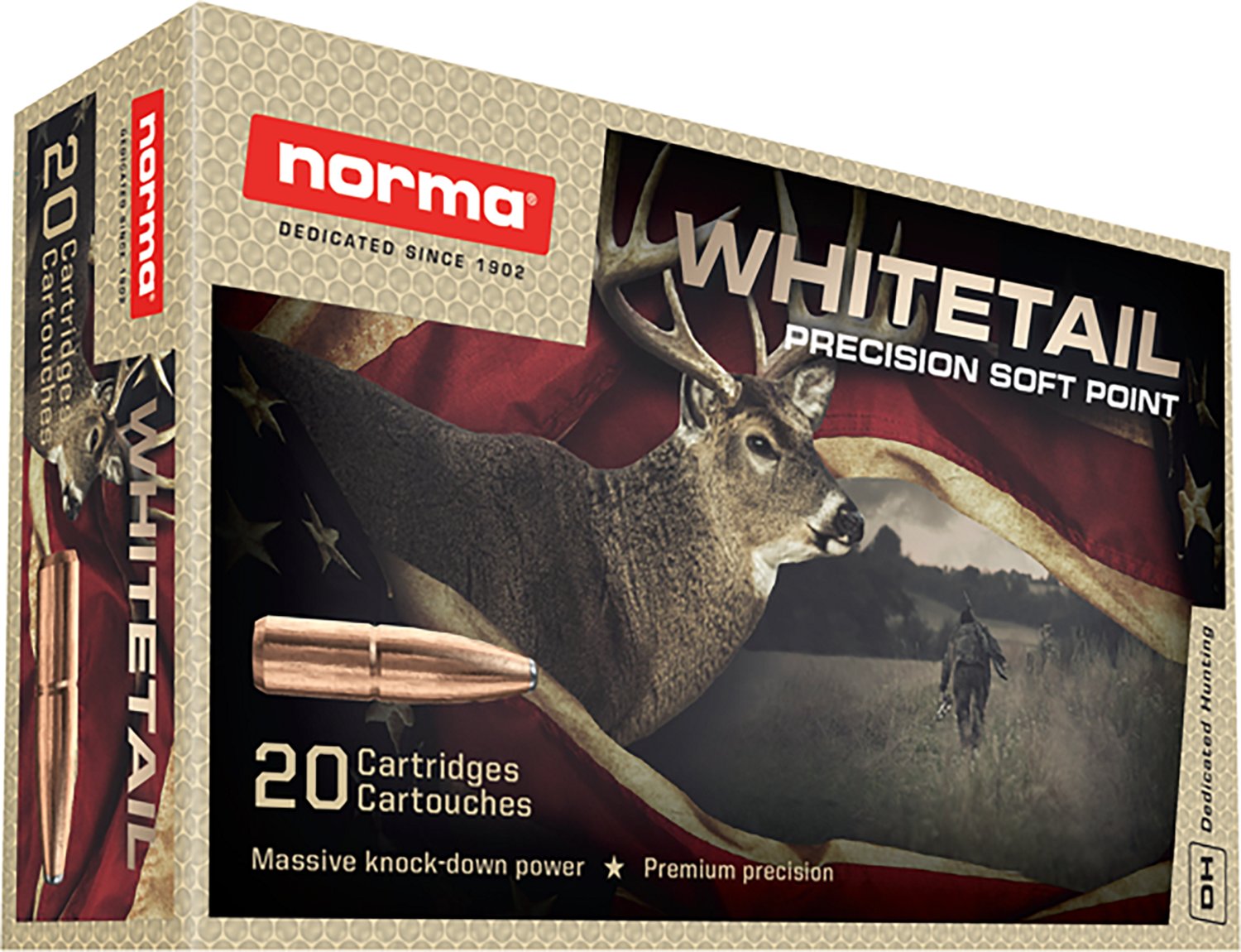 Norma USA Whitetail .308 Winchester 150-Grain Centerfire Rifle Ammunition - 20 Rounds