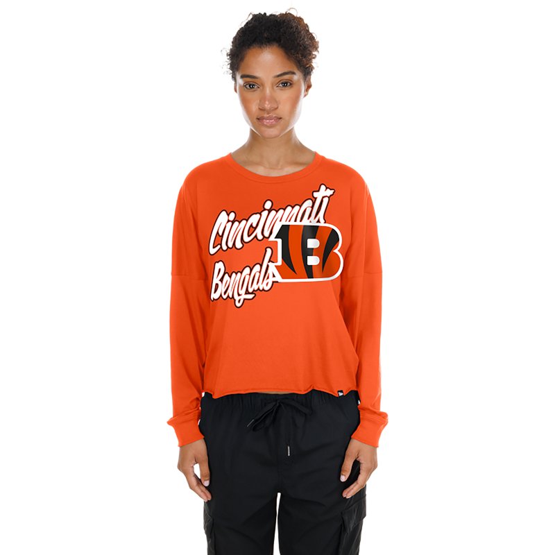New Era Women's Cincinnati Bengals Fan Collection Long Sleeve Graphic T-shirt