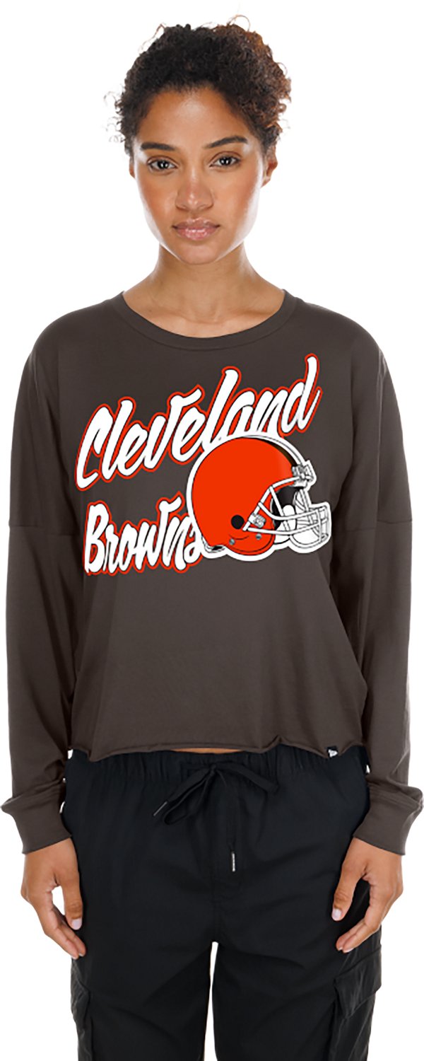 New Era Women's Cleveland Browns Fan Collection Long Sleeve Graphic T-shirt
