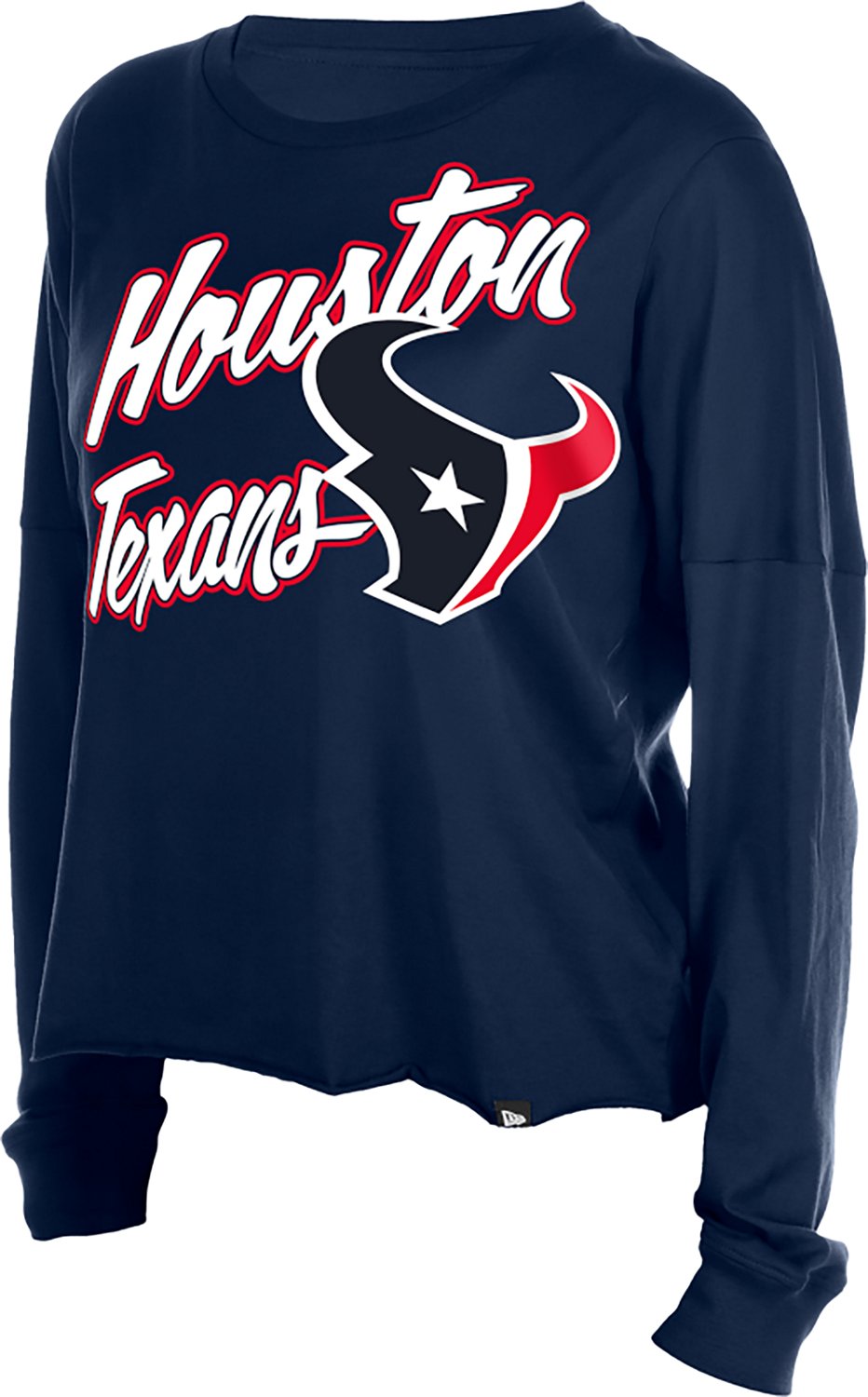 New Era Women's Houston Texans Fan Collection Long Sleeve Graphic T-shirt - view number 3