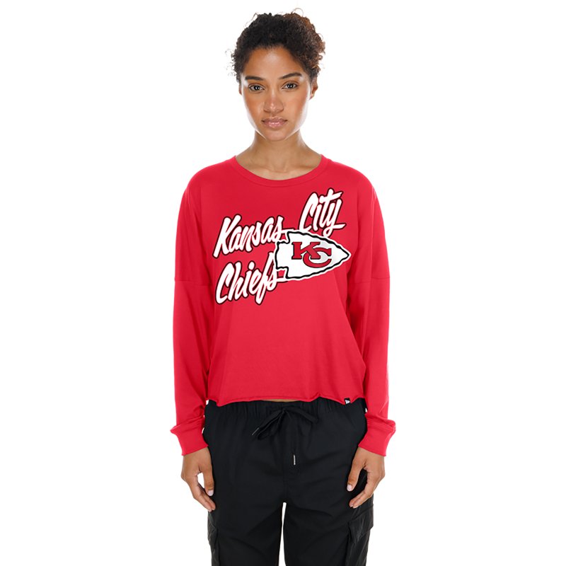 New Era Women's Kansas City Chiefs Fan Collection Long Sleeve Graphic T-shirt