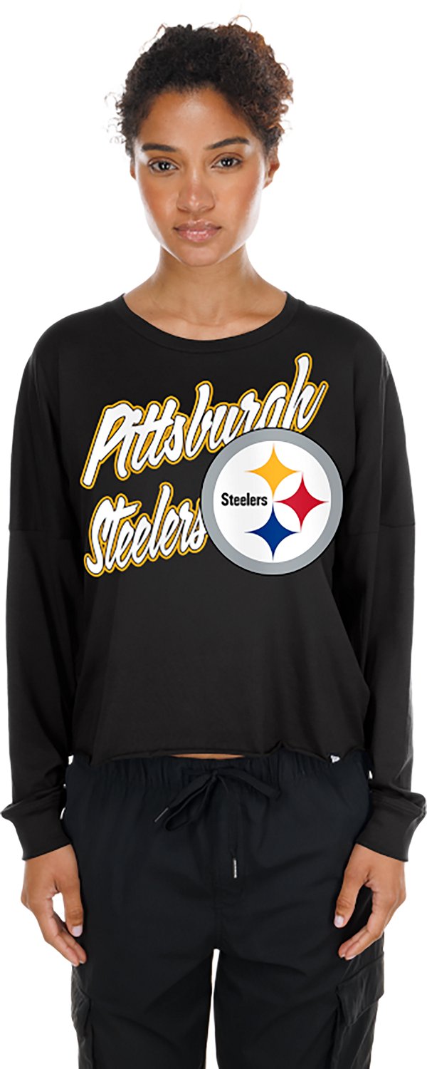 New Era Women's Pittsburgh Steelers Fan Collection Long Sleeve Graphic T-shirt