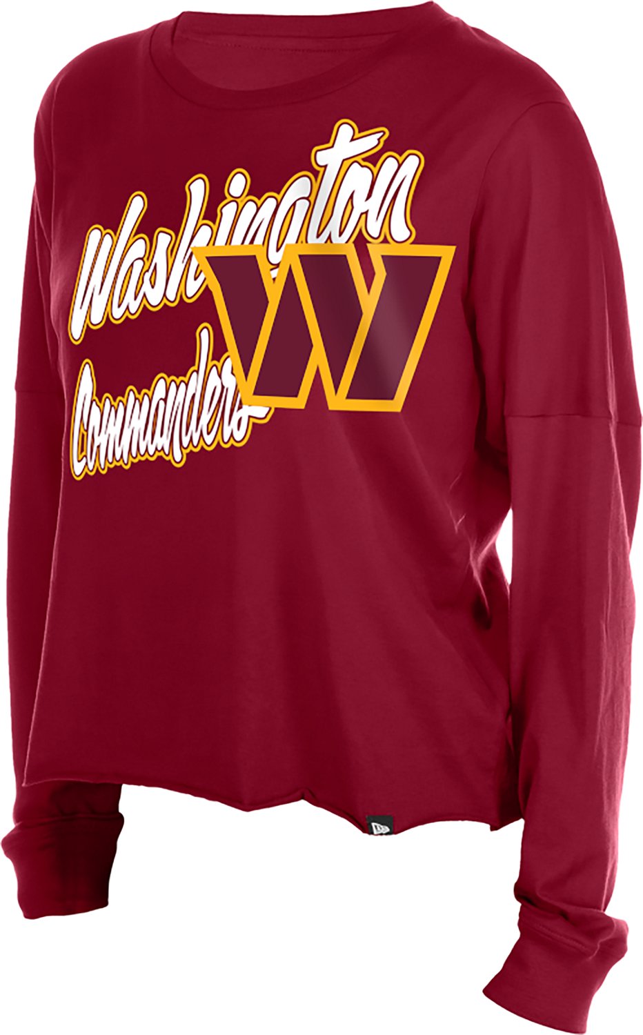 New Era Women's Washington Commanders Fan Collection Long Sleeve Graphic T-shirt - view number 3