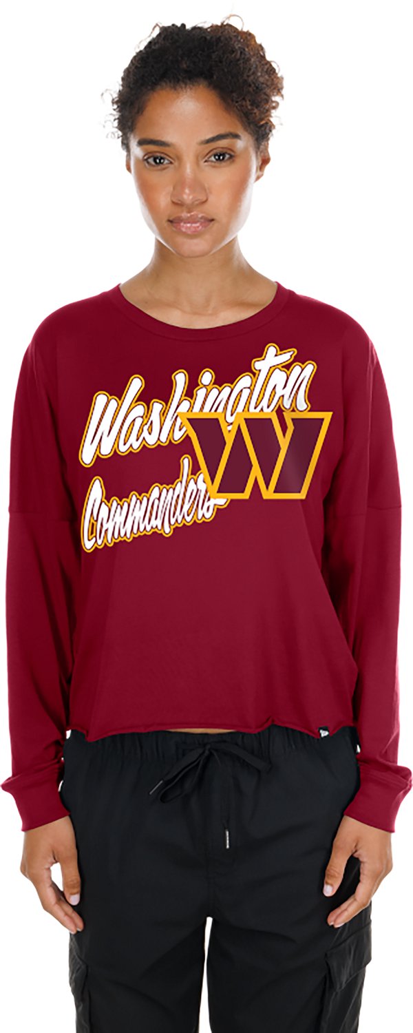 New Era Women's Washington Commanders Fan Collection Long Sleeve Graphic T-shirt