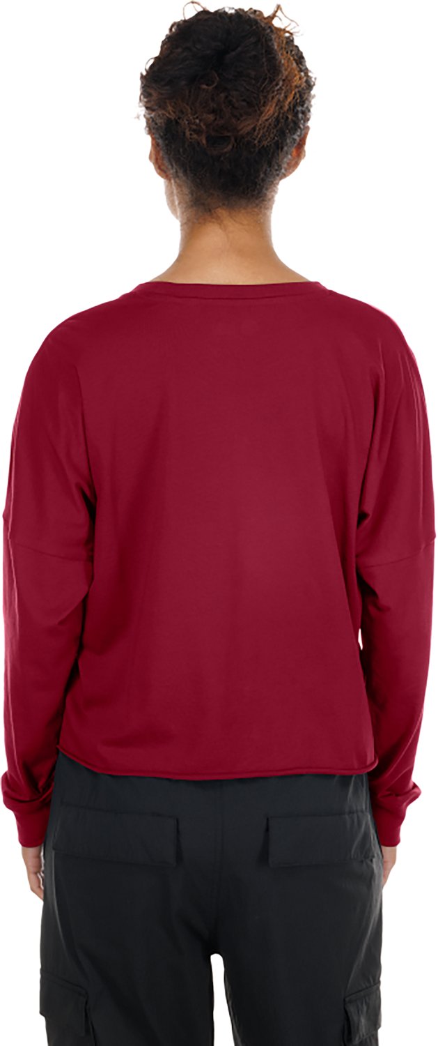 New Era Women's Washington Commanders Fan Collection Long Sleeve Graphic T-shirt - view number 2