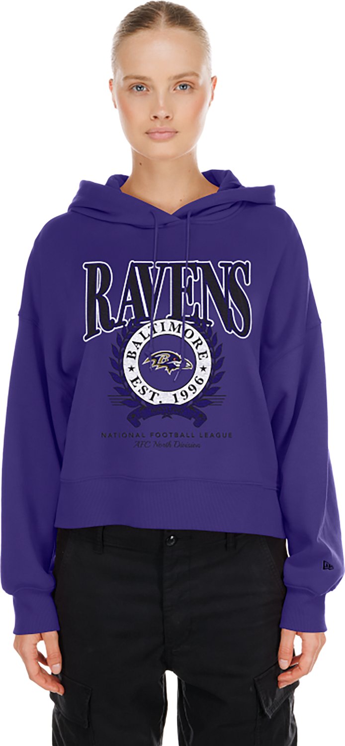 New Era Women's Baltimore Ravens Cropped Hoodie