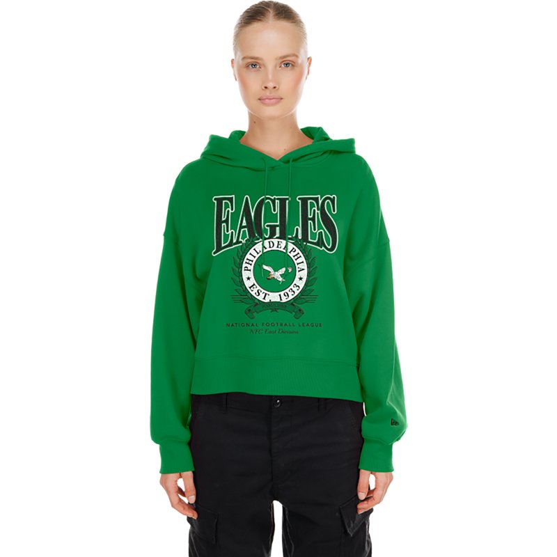 New Era Women's Philadelphia Eagles Cropped Hoodie