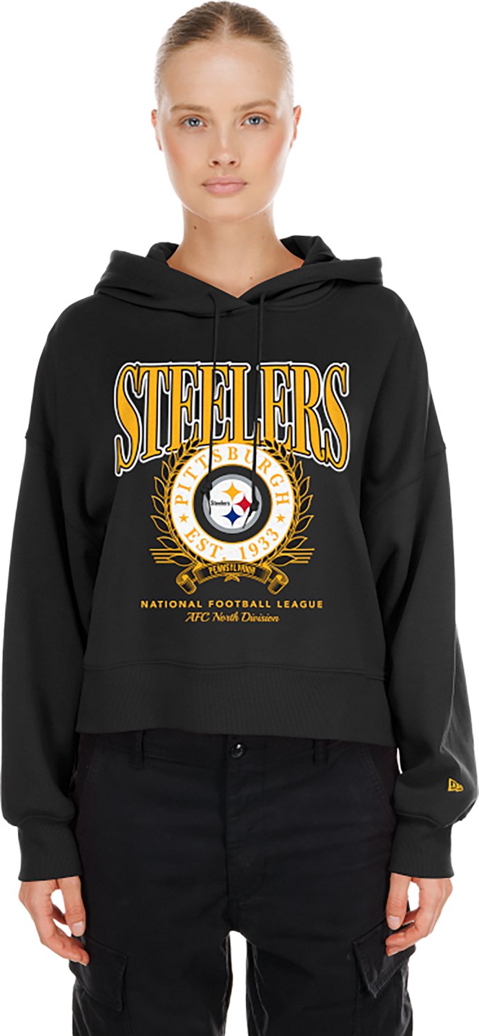 New Era Women's Pittsburgh Steelers Cropped Hoodie