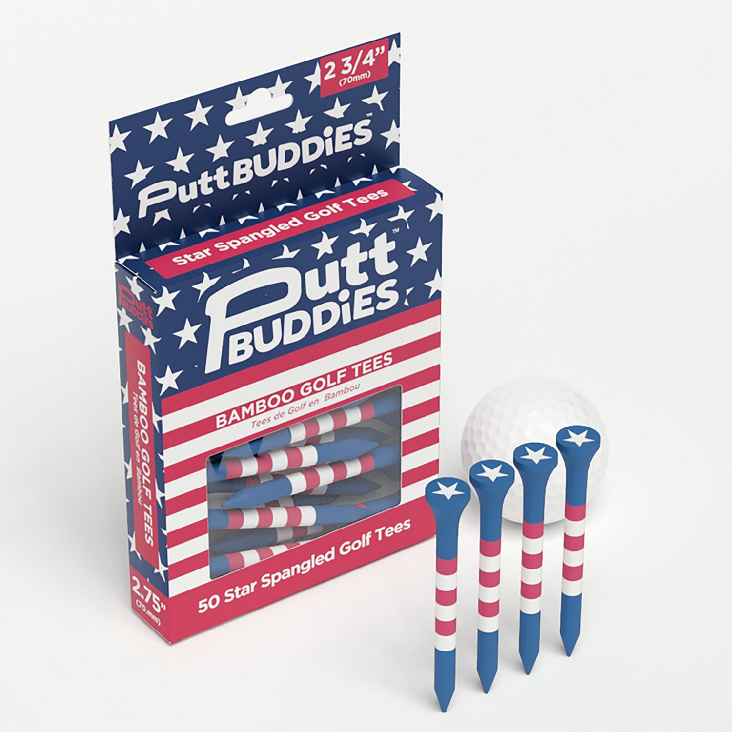 Puttbuddies Americana Golf Tees 50-Pack