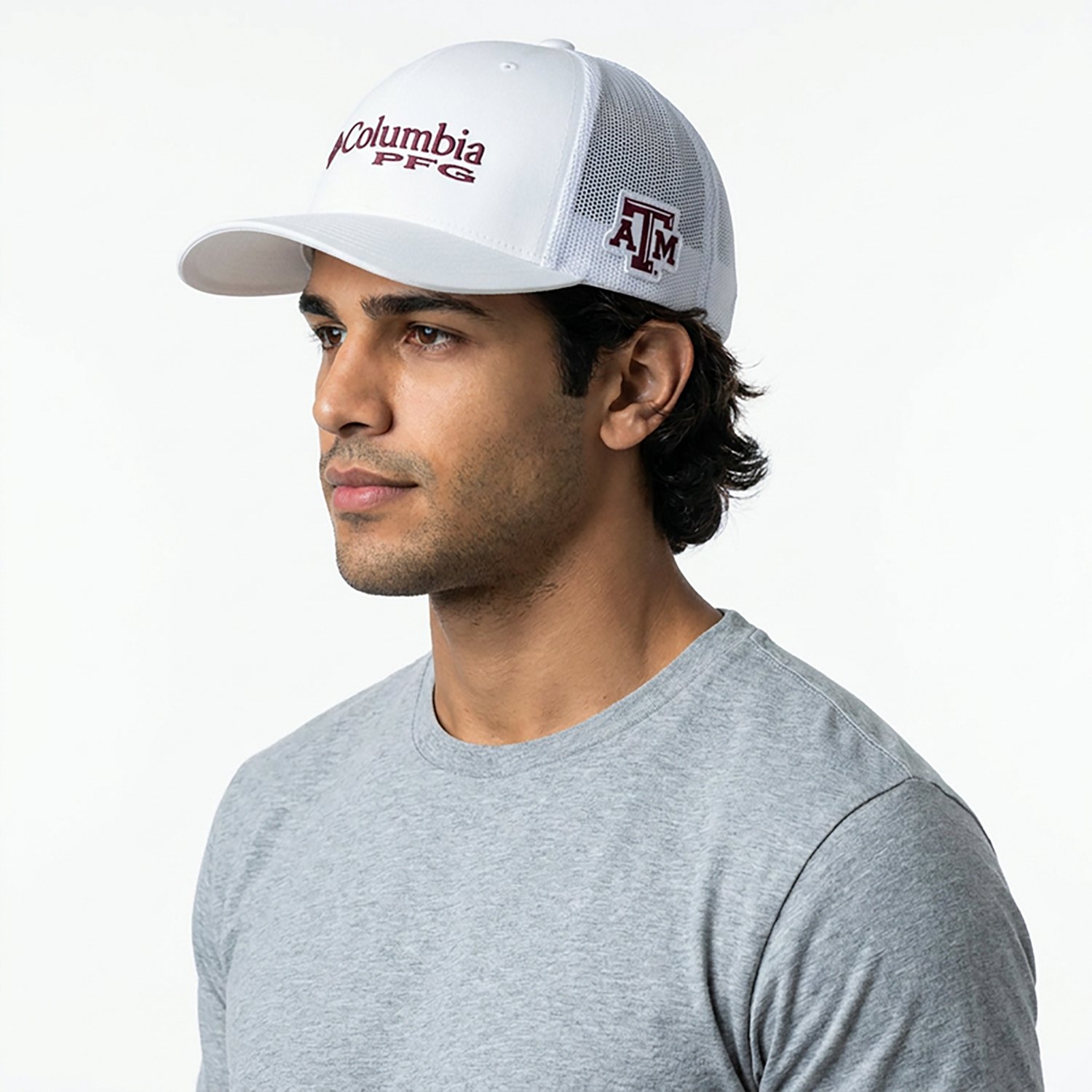 Columbia Sportswear Men's Texas A&M University Collegiate PFG Mesh Ball Cap - view number 3