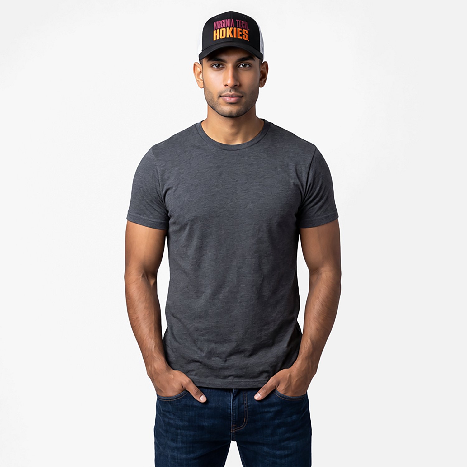 Top of the World /White Virginia Tech Hokies Stockpile Trucker Snapback Hat