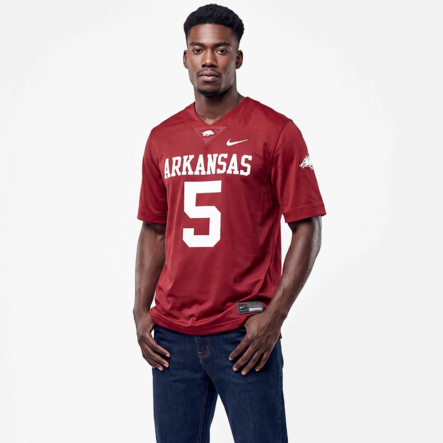 Nike 5 Arkansas Razorbacks Untouchable Football Jersey - view number 2