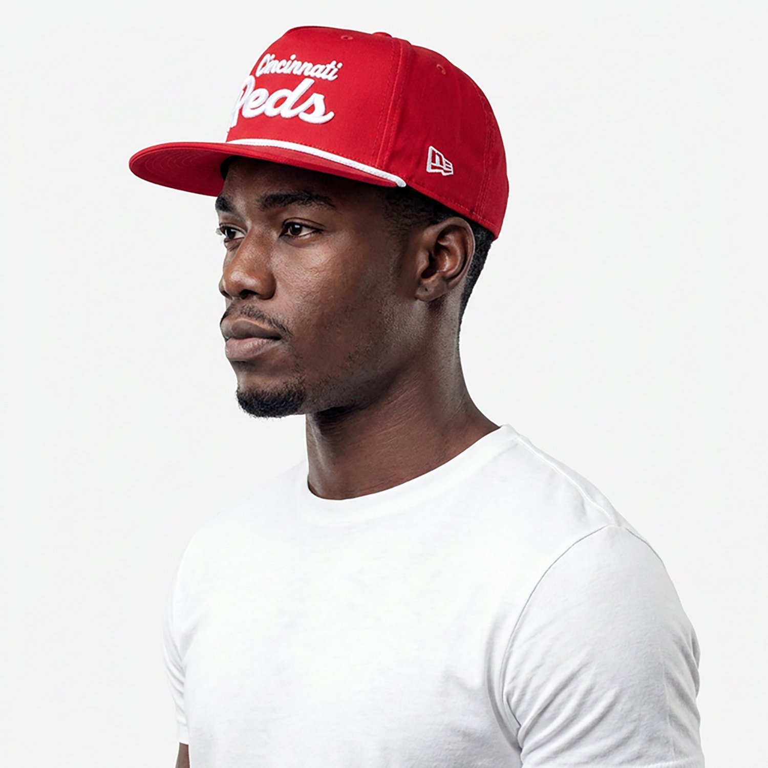 New Era Adults' Cincinnati Reds Team Text Golfer Cap