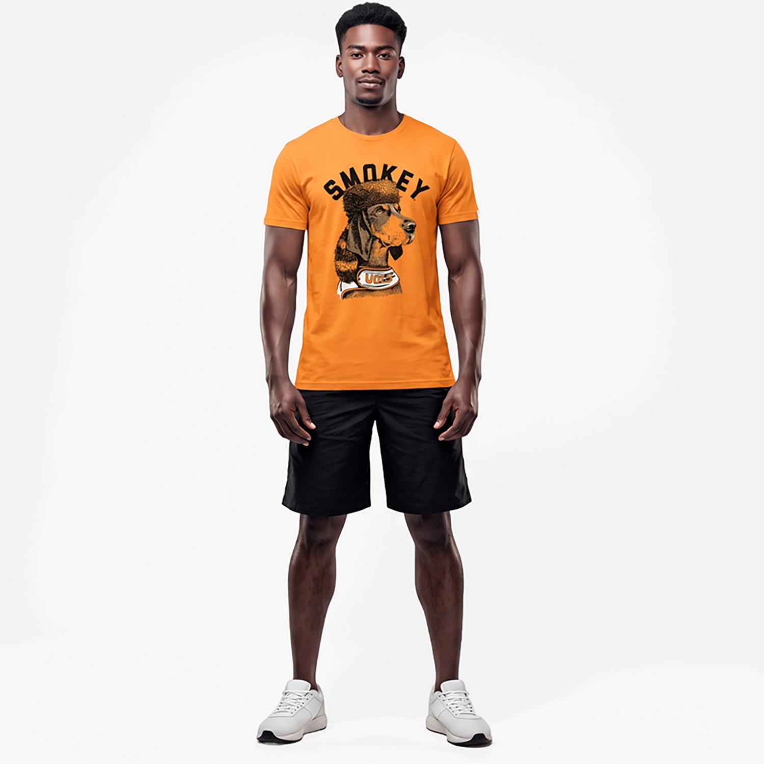 Homefield Men's University of Tennessee Smokey Mascot Illustration Short Sleeve T-shirt