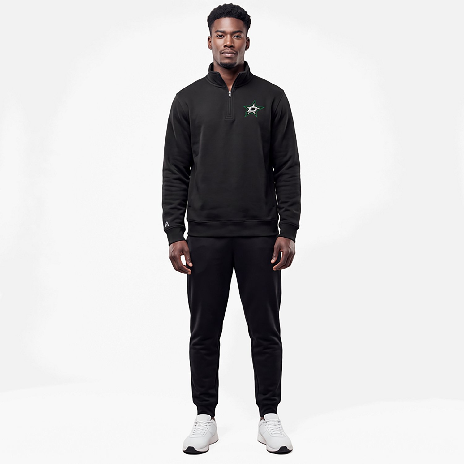 Wo Antigua Dallas Stars Victory Quarter-Zip Sweatshirt