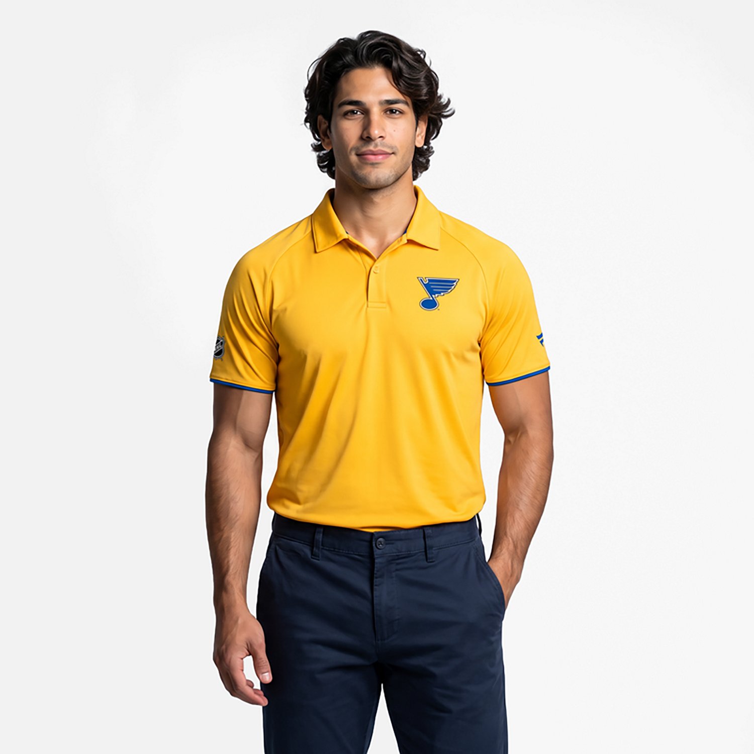 Fanatics Men's Blues Authentic Pro Rink Polo Shirt